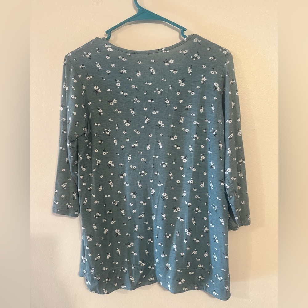 Preswick & Moore PM Green Floral Shirt - Picture 2 of 3